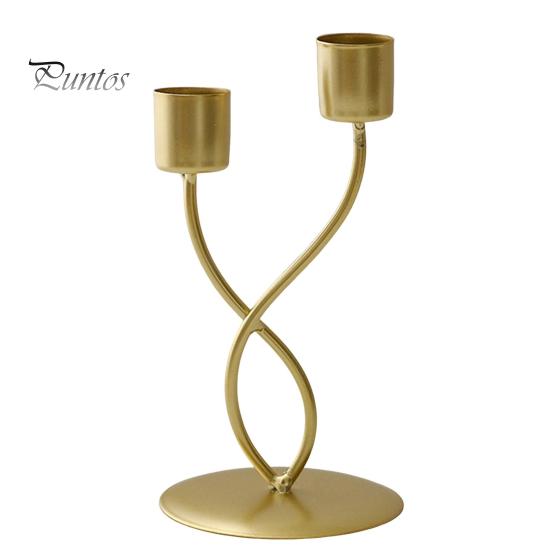 Taper Candle Holder Metal Curved Candle Holder Table Centerpiece Tapered Pillar Candles Holder for Wedding Festive Decor