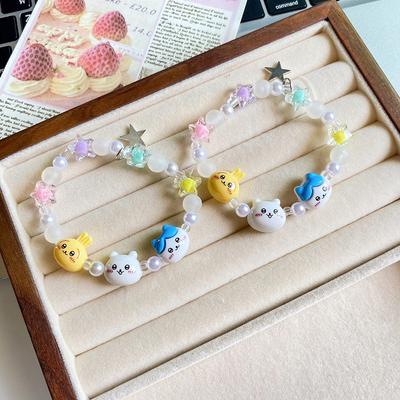 Cartoon Kawaii Chiikawa Usagi Head Bracelet Niche Design Hachiware Bracelet Accessories Girls Gifts