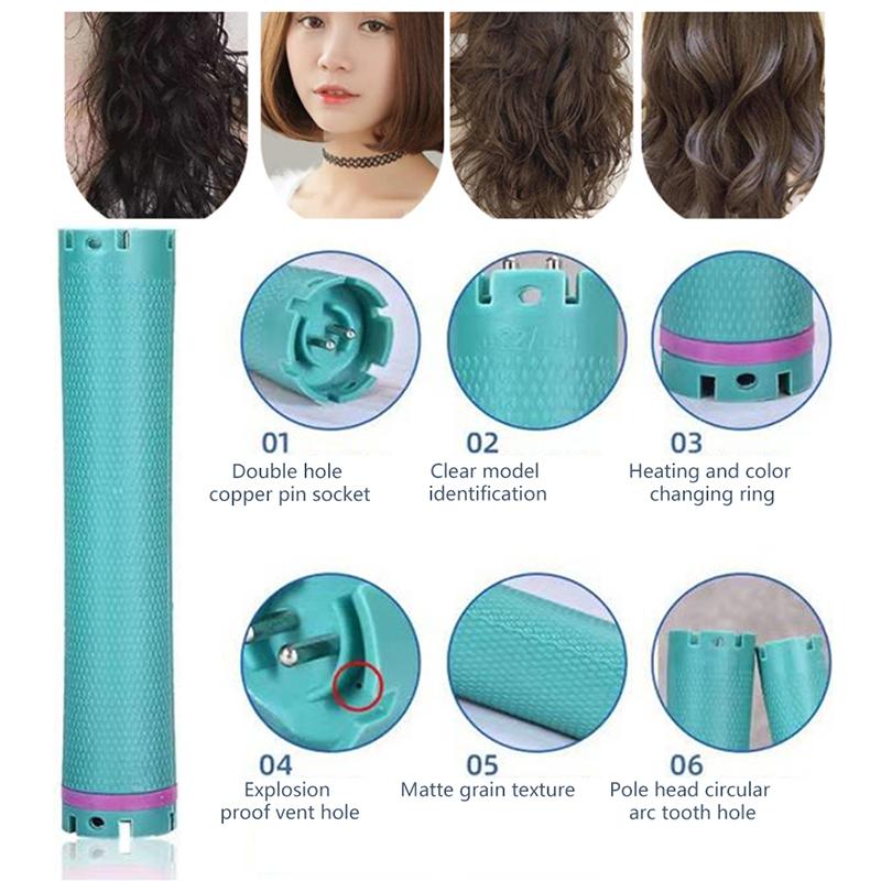 12.5Cm 24V Digital Hair  Perm Rods Electirc Curl Bars Rollers Wavy Hair Maker Salon Barber Curling Spiral Styling Tools