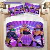 Vivid Purple Bedroom Set Threepiece Set 1 Duvet Cover 2 Pillowcase Without Core Soft And Comfortable Bedding Set Duvet Cover And Pillowcase