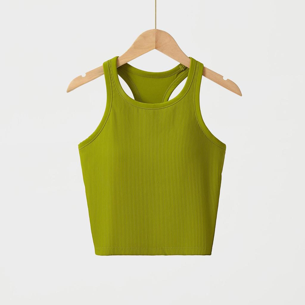Women's Original Ebb Yoga Vest: I-Shaped Quick-Dry Sportswear with Chest Pad for Running and Fitness