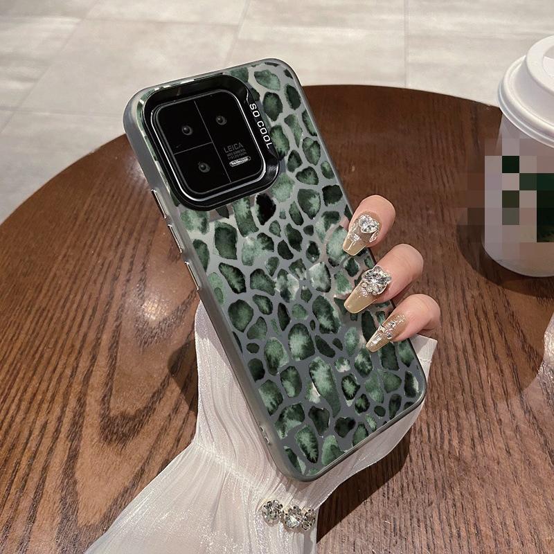 

Модний леопардовий чохол для iPhone 16 Samsung A55 A35 M35 S24 FE Xiaomi Redmi Note 13Pro 14C Huawei Honor 200 Протиударний бампер для телефону Захист від подряпин Honor X7b