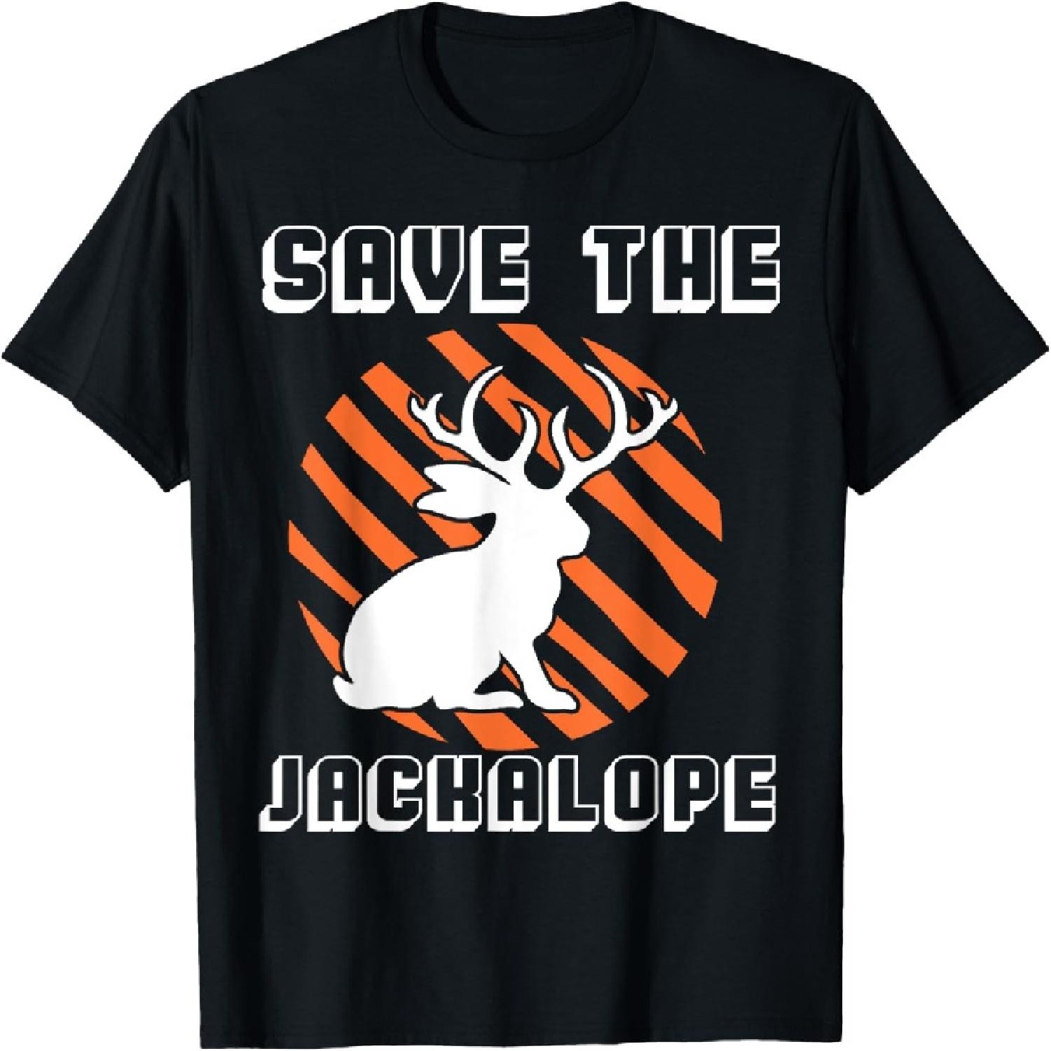 Save The Jackalope Cryptid Jackrabbit Rabbit Bunny T-Shirt(9) XXXXXL разноцветный