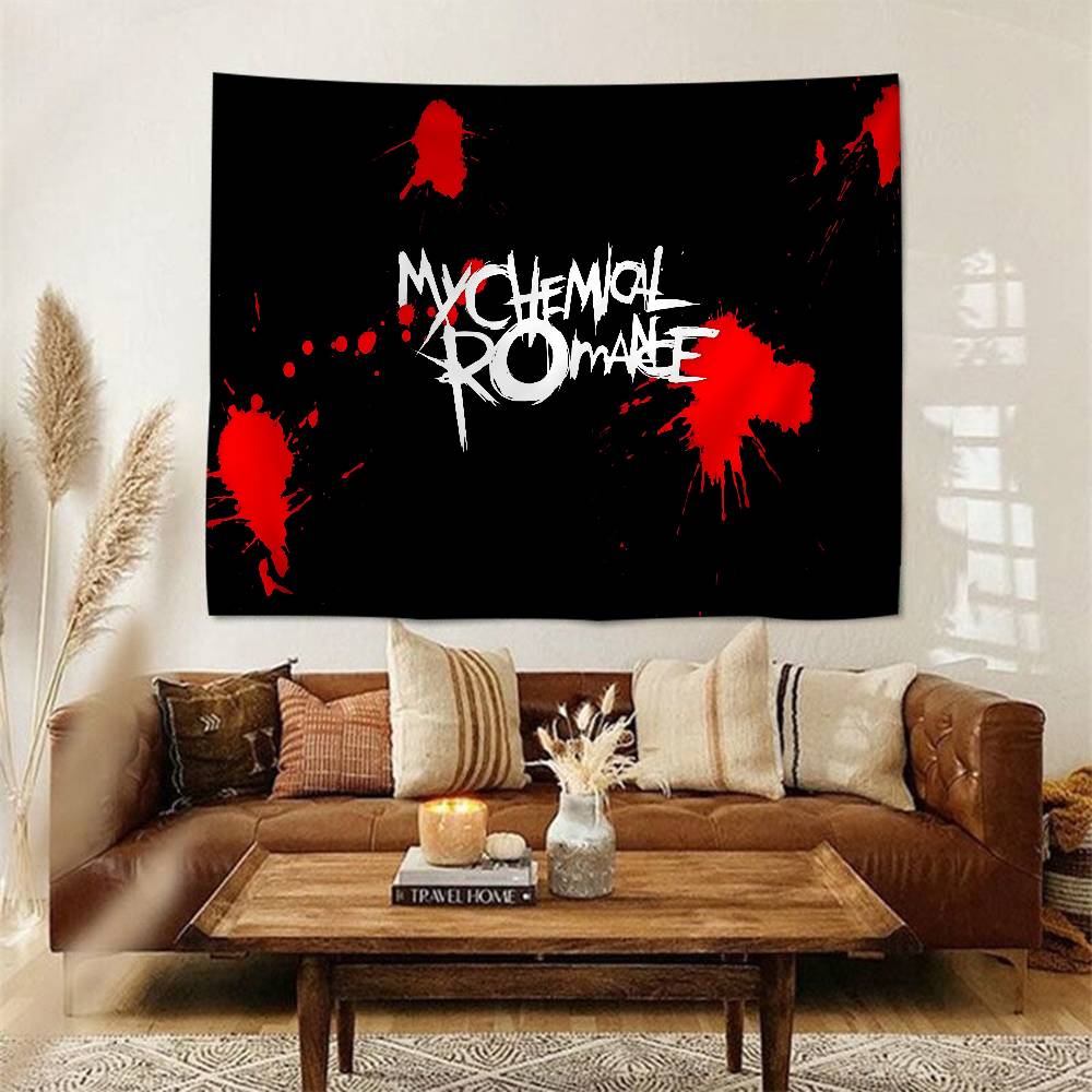 Rock Band MMy CChemical RRomance Hippie Wall Hanging Tapestries Bohemian Wall Tapestries Mandala INS Home Decor