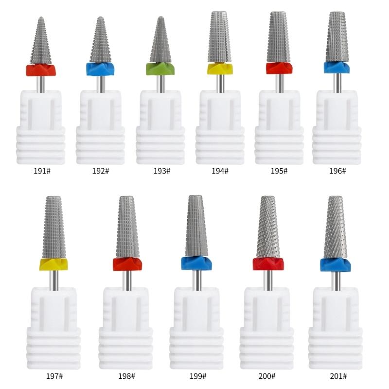 Practical Tungsten Steel Nail Care Drill Head Home and Salon Manicure Accessory for Trimming Grinding Polishing