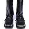 Metal Decoration Round Toe Thick Bottom Platform Chunky Heels Women Pumps Lace Up Black Ins Fashion Y2K Punk Street Ladies Shoes