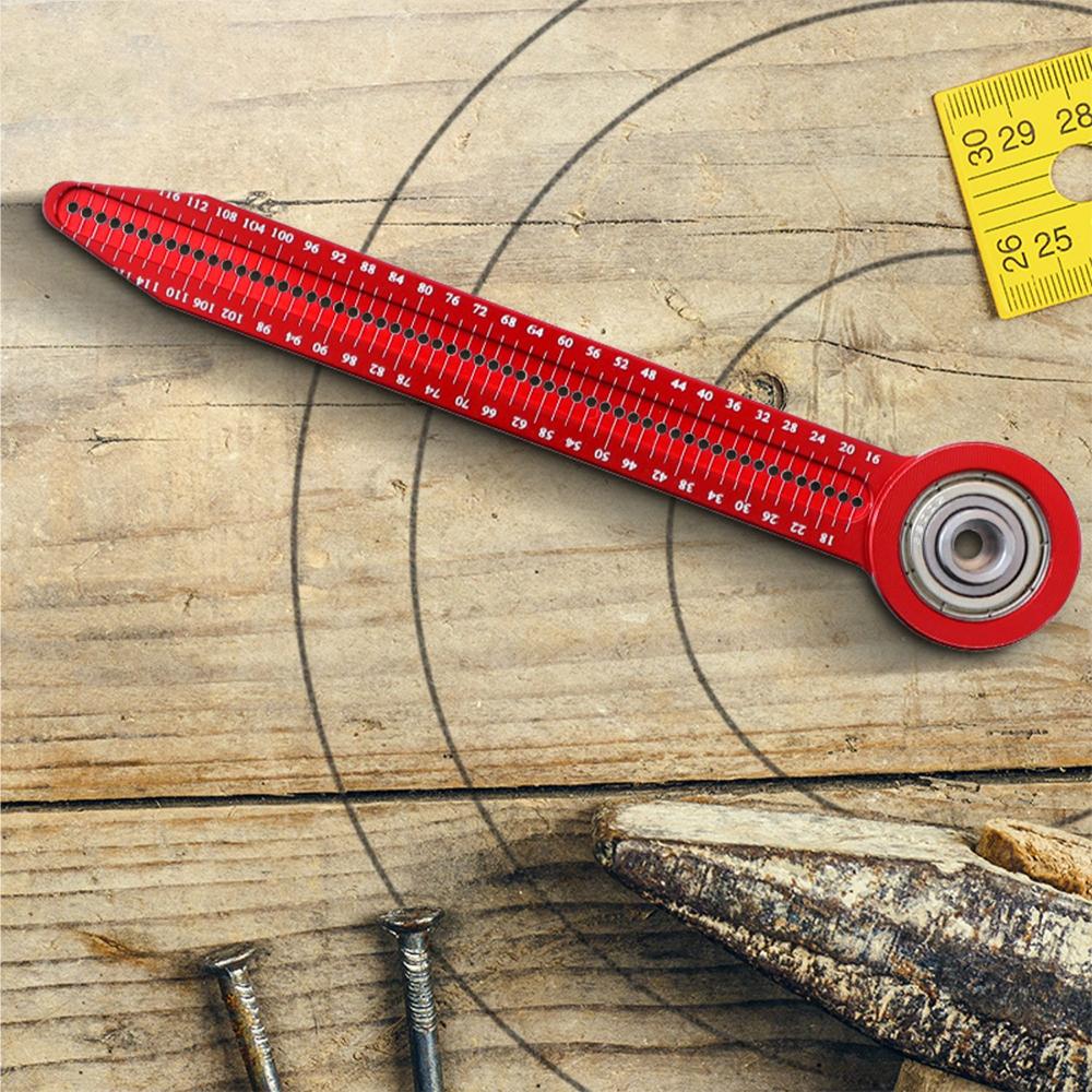360° Adjustable Circular Drawing Compass for Professional Carpenter Marking Measurement Tools Precision Woodworking Scribe Gauge
