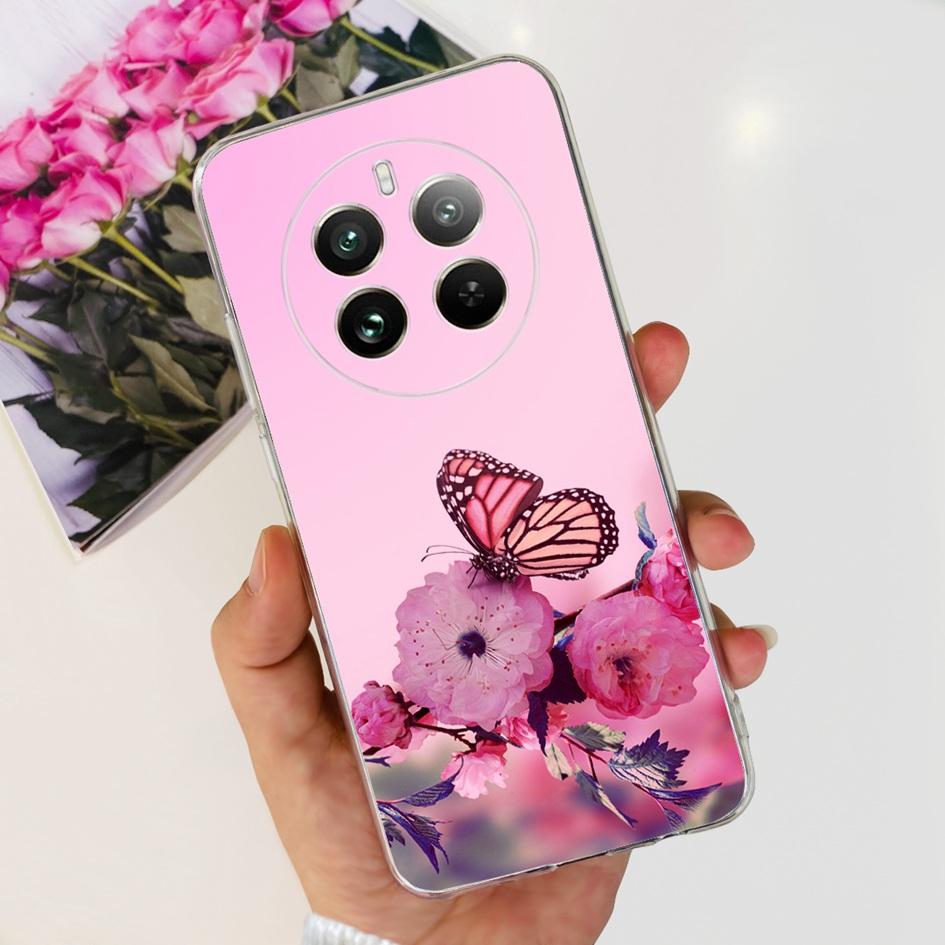 For Realme 12 Pro Plus Case Popular Flower Astronaut Soft Clear Silicone Phone Cover on Realme 12 Pro 5G 2024 Funda RMX3842 Case
