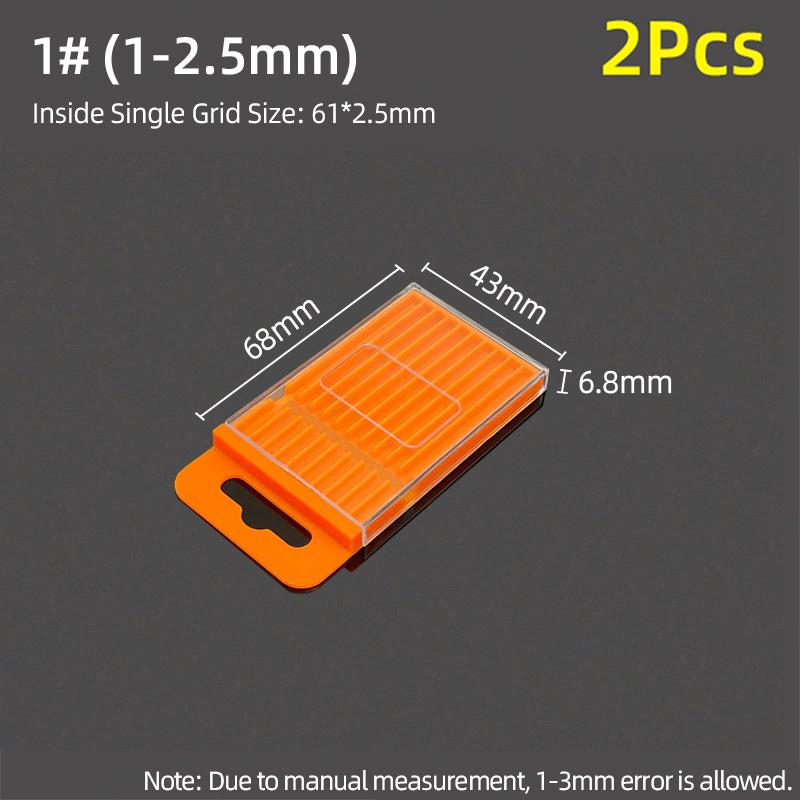 Drill Storage Box Plastic Drawing Box Special Tool Box For Twist Drill Tap Accessories Parts Storage Box