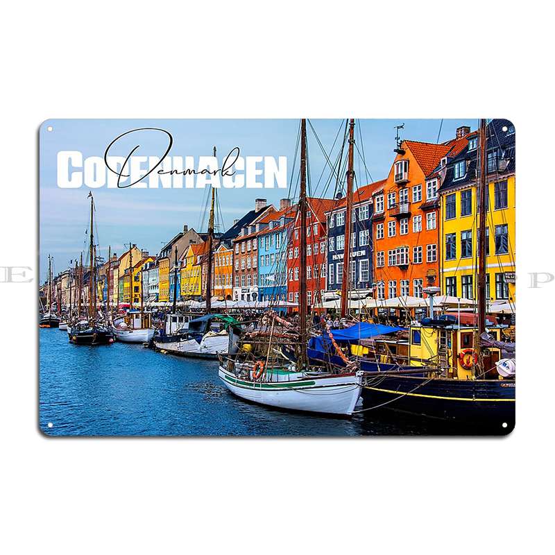 Copenhagen Metal Plaque Poster Pub Plates Plaques Create Cave Printing Tin Sign Poster