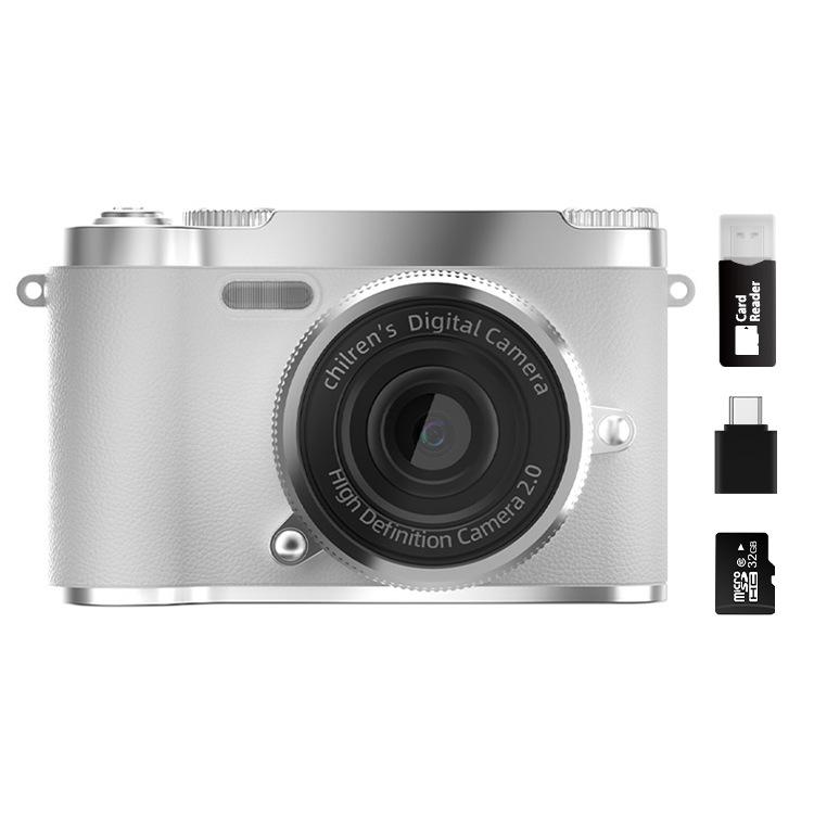 Retro CCD Dual Camera with 8x Optical Zoom - Compact Travel Pocket Digital Camera for Students