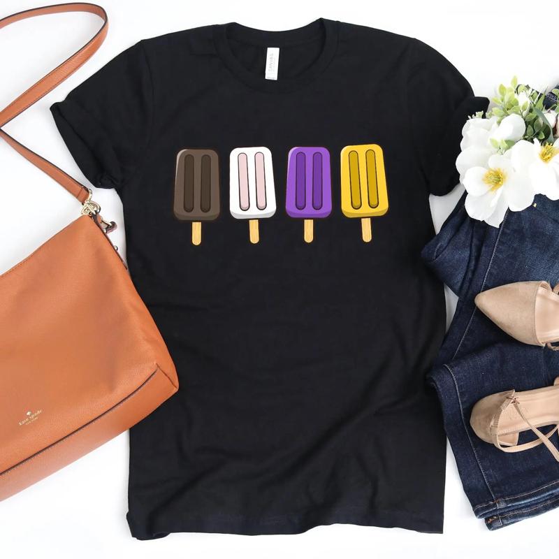 Gender Non Binary Pride Popsicles T Shirt Genderqueer Nonbinary Discreet