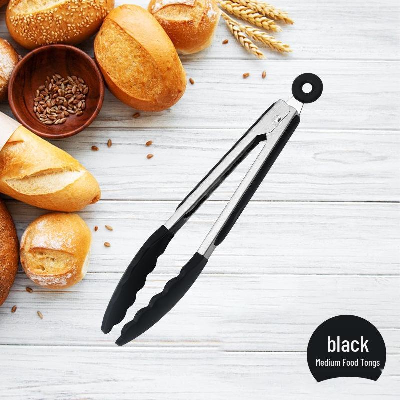 Silikon Edelstahl Steak- & BBQ-Zange - Küchen- & Backwerkzeug