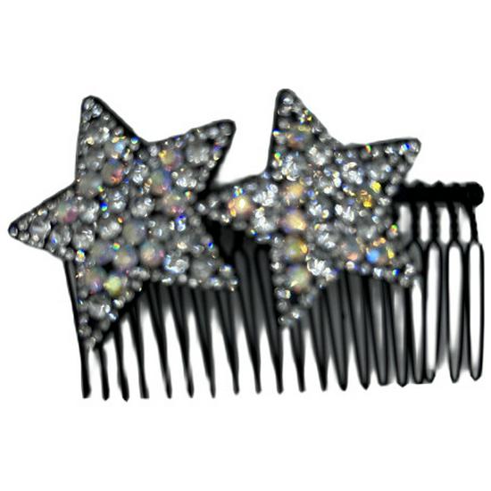 Pentagram Rhinestone Hair Comb for Styling and Fixing Bangs