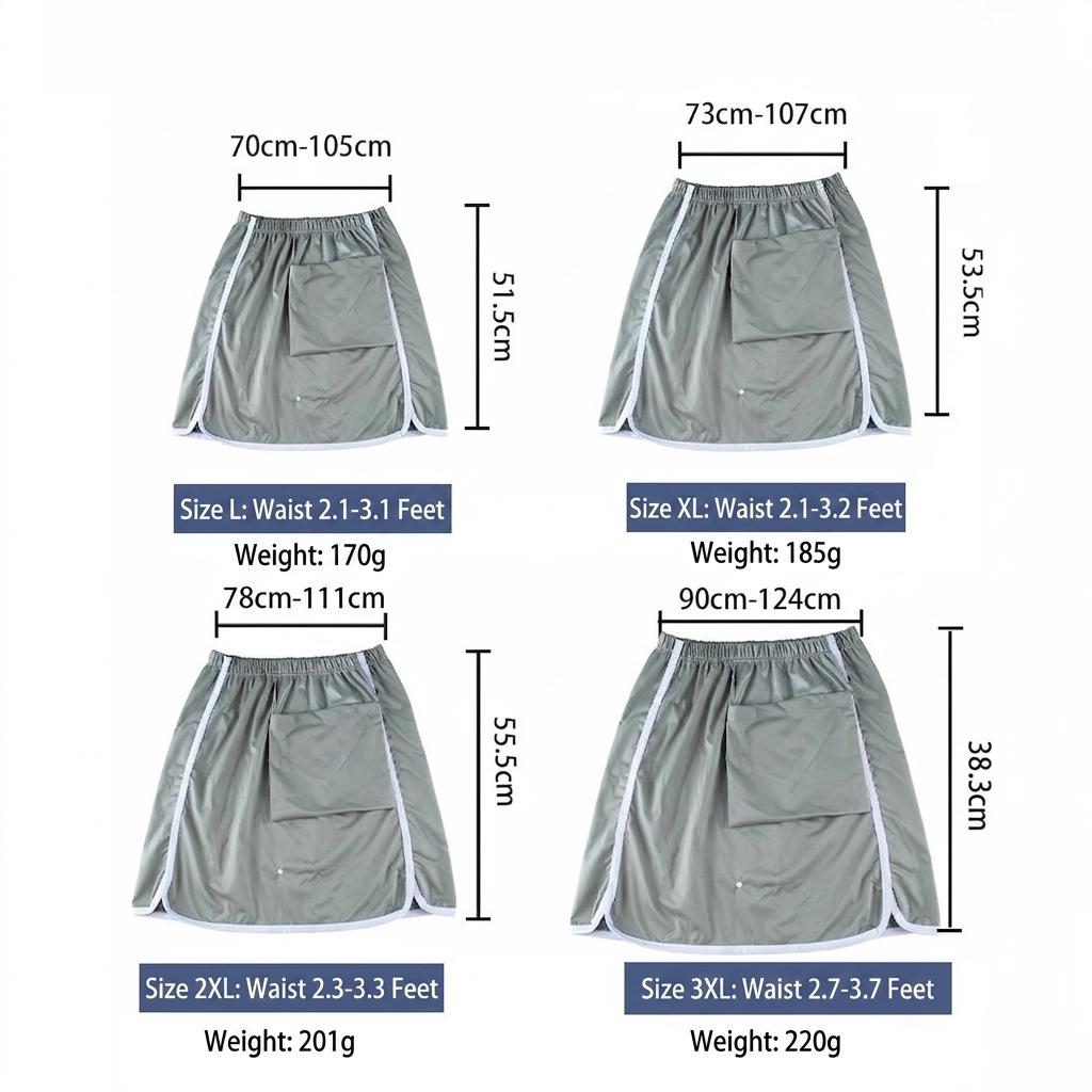 Adult Waterproof Incontinence Skirt Washable Urine Guard Bedding Protector Menstrual Apron