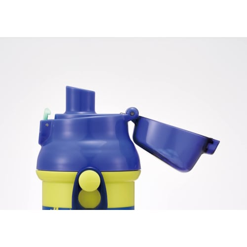 Skater Children's Plastic Water Bottle 480ml One Push Open/Close Antibacterial Child Friendly Lightweight Antibacterial Treatment Made In Japan Splato
