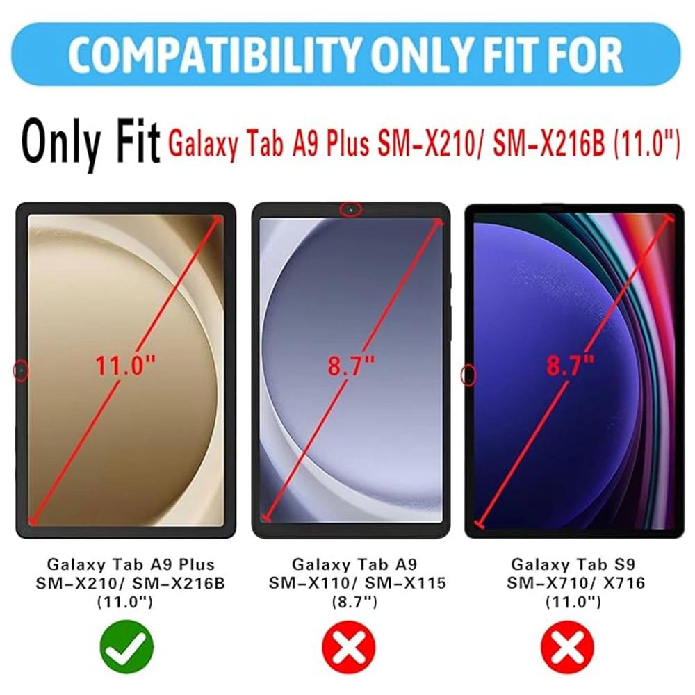 Dětské pouzdro pro Samsung Galaxy Tab A9 Plus (11 palců) Kryt Anti-Fall Nárazuvzdorný Stojan Ruční pro Samsung Galaxy Tab A9+ 11.0"