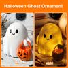 Halloween Ghost Figurine with Pumpkin Cute Ghost Figurine Halloween Ghost Statue for Halloween Decorations Home Decor