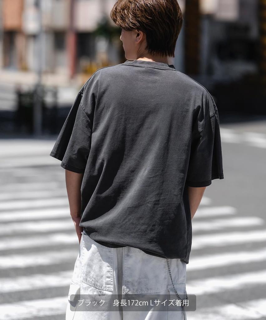 [VERBESSERT] [SEITENSTÄNDER] Drip Logo Herz Pigment Kurzarm-T-Shirt