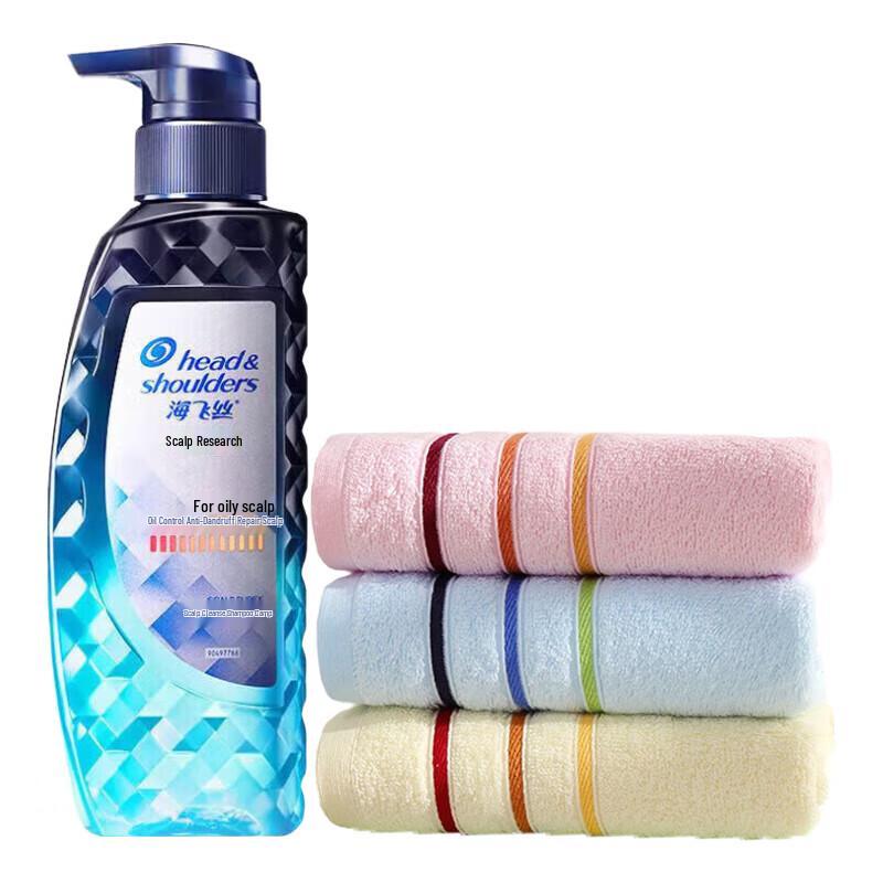 

Head & Shoulders Oil Control Anti-Dandruff Shampoo with Cotton Towel Set