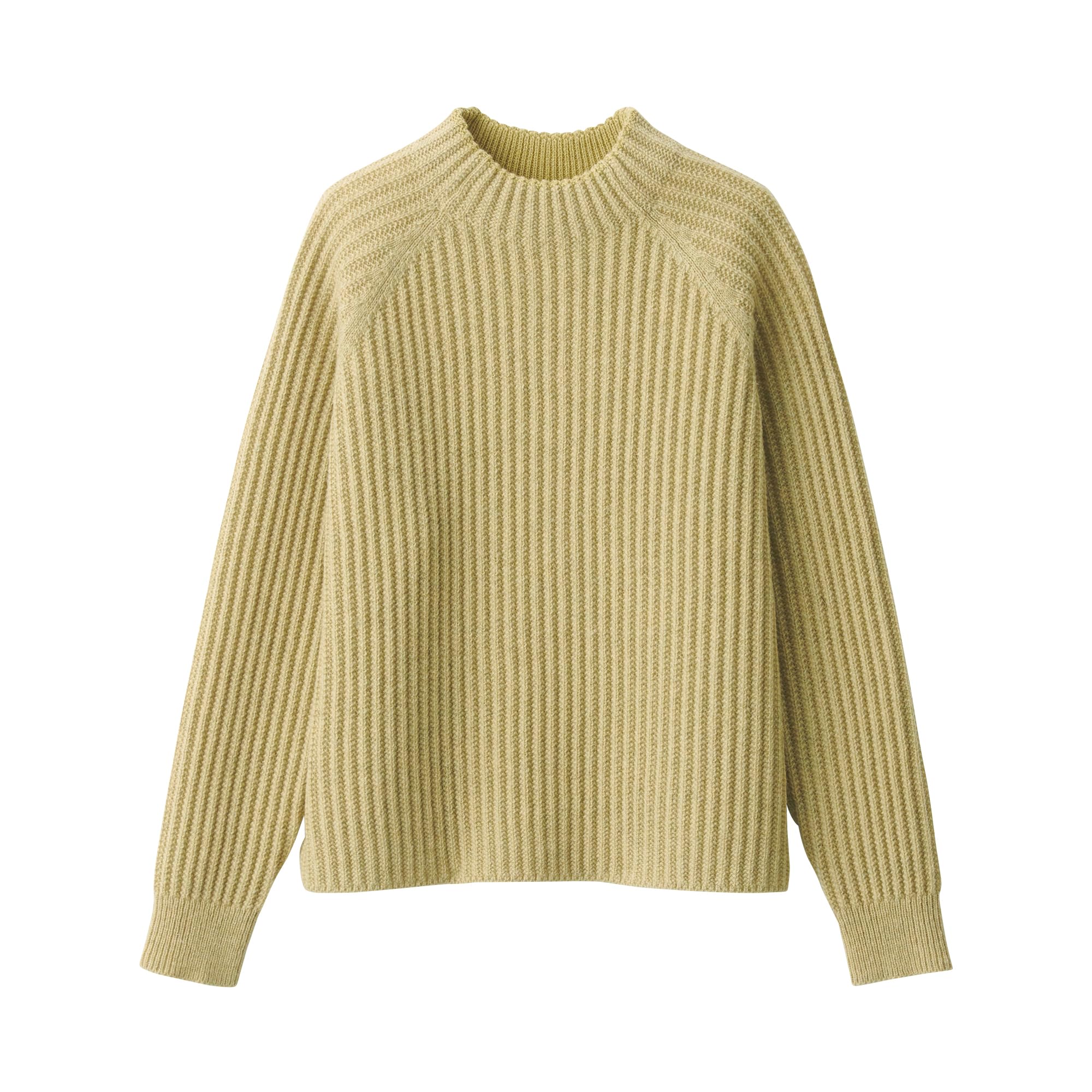

MUJI Andes Wool Mock Neck Light Size BA1P6A4A Women s Sweater, Yellow, XL,