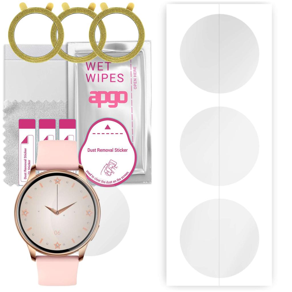 3x apgo Hydrogel skjermbeskytter for Bemi Verfit, Hydrogel Film, med posisjoneringslag enkel installasjon