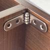 1-10PC 180 Degree Foldable Hinge Flap Screw-On Hinges Metal Rounded Corner Hinge Sewing Machine Cabinet Door Hardware Accessory