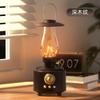 Bluetooth 5.0 Hoparlör Retro FM Radyo Vintage Atmosfer Işığı Şok Edici Bas Ses Kutusu Müzik Çalar TF Kart USB AUX Desteği Ev Dış Mekan Kamp Lambası