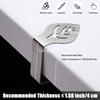 CUNGLIN Table Cloth Holder Clips 10 Pack, Leaf Shape Picnic Tablecloth Clip Outdoor Large Heavy Duty Stainless Steel Decorative Cover Clamp Pin For