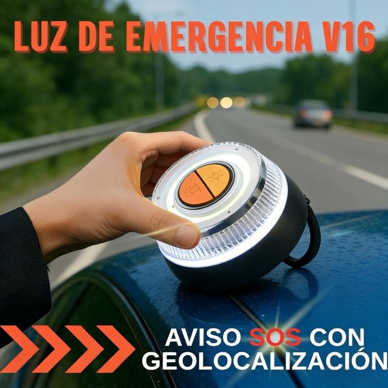 Car magnetic emergency indicator light with 2 lighting mode,used for fast 360°visual positioning light,for various vehicle model