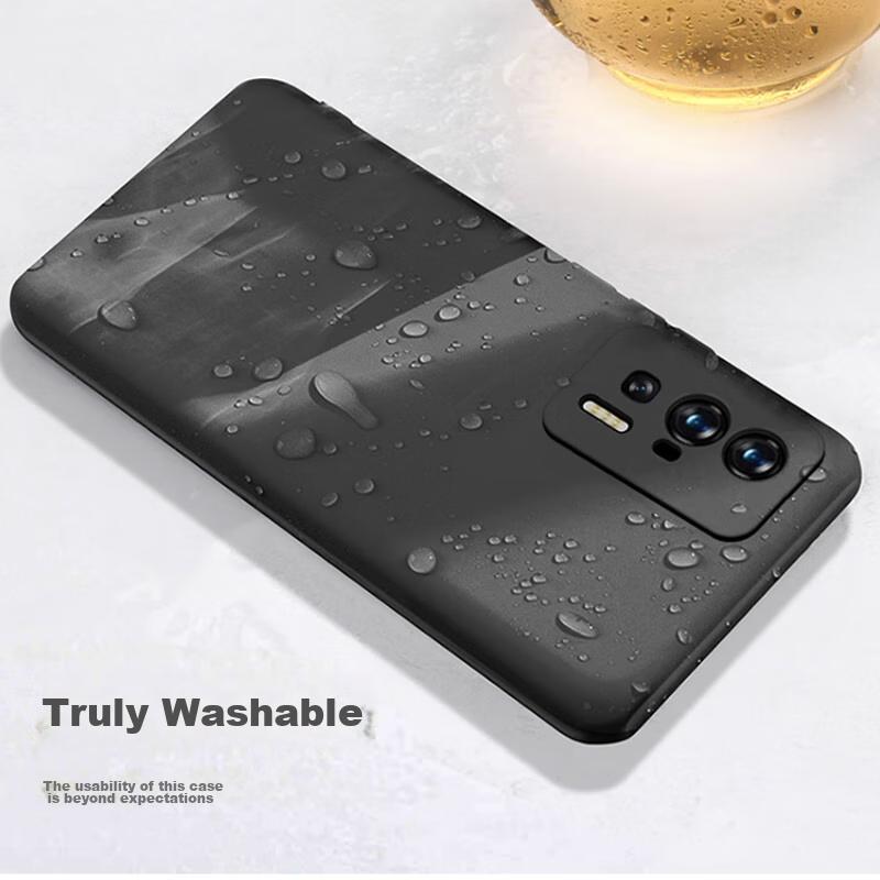 Xiaomi Redmi K60 Phone Case, Redmi K60Pro Protective Cover, Full Airbag Shockproof Dirt-Resistant Phone Case with Hard And Soft Edges - Matte Black