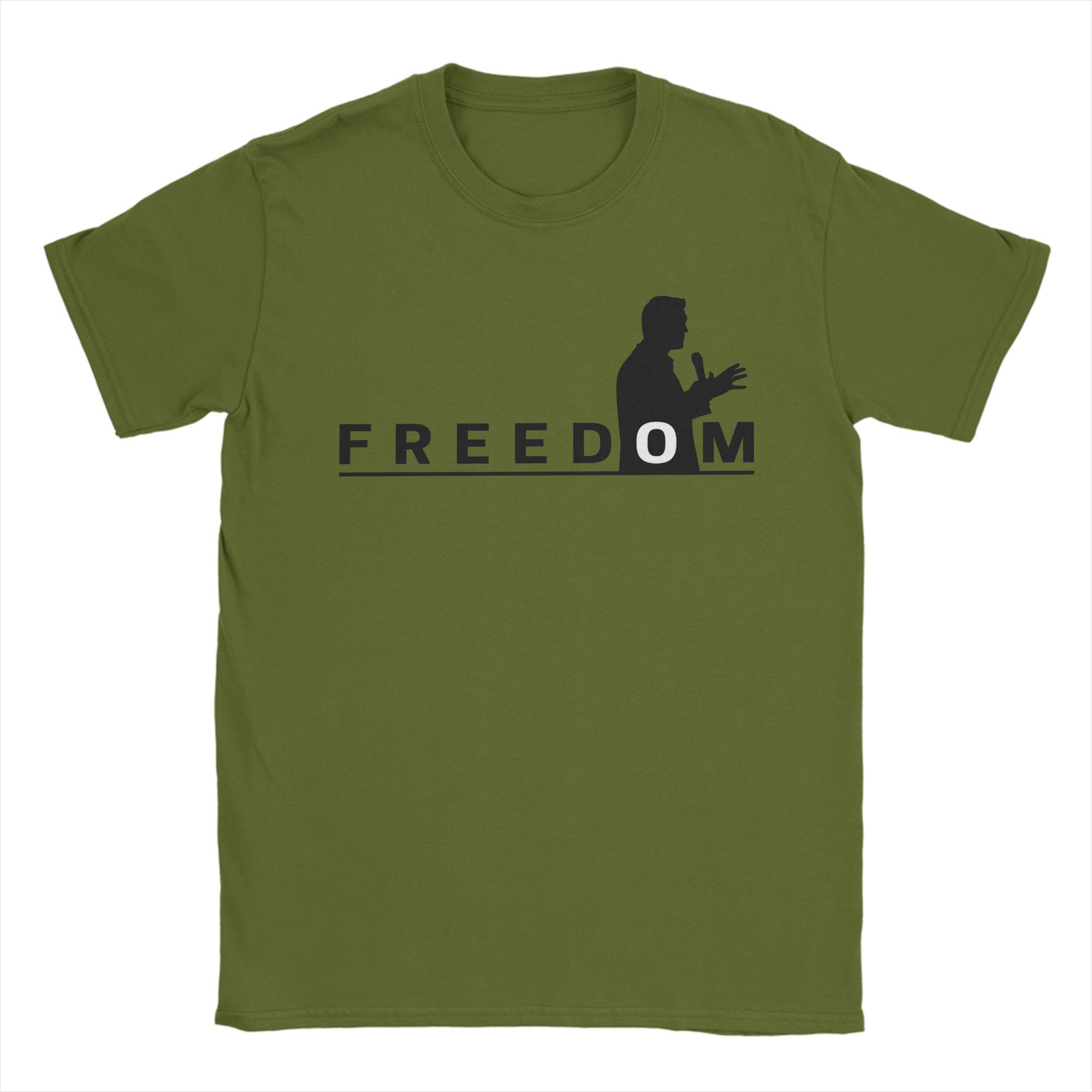 

Унікальні футболки FREEDOM CHARLIE KIRK для чоловіків, з круглим вирізом, 100% бавовна, з коротким рукавом, друкований одяг 4XL