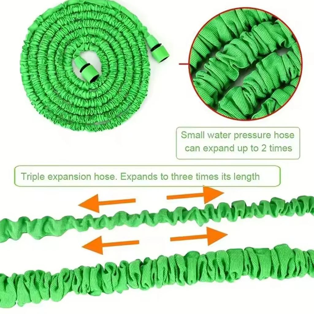 Ausziehbarer Magischer Schlauch, Hochdruck-Autowäsche, 7 Wassersprühfunktionen, Wasserpistole, Bewässerungsschlauch für Haus und Garten Gartenschlauch