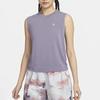 Nike Solid Color Casual Comfortable Training Sports Tank Top Quick Dry Sleeveless T-Shirt Women tops Purple DO9272509