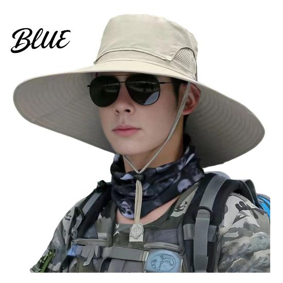 Outdoor Work Hat Sun for Men And Women  Breathable Wide Brim Fishing Lightweight Foldable Travel Hat  UV Protection Cap Camping Hiking