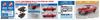 Aoshima Bunka Kyozaisha Rakupla Snap Car Series KPGC10 Skyline HT 1970 Red Plastic Model 1/24 2000GT-R Color-coded 01-RE