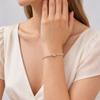 Wind Stainless Steel Zircon Chain Bracelet, High-End Luxury Women'S Jewelry Br-2740