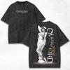 Albedo Overload Anime T-shirt For Men's Clothing Vintage Washed Oversized T Shirt Summer Casual Short Sleeve Cotton Tees Tops