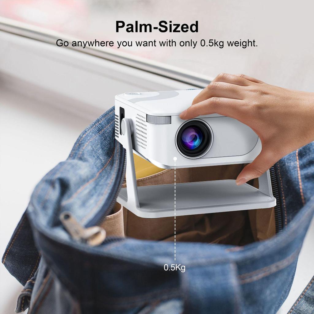 4K Ultra HD Smart Projector for Home & Business: Direct Phone Connection & Day Use
