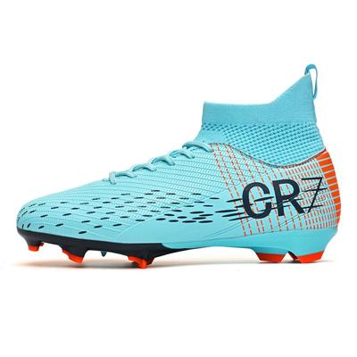 Scarpe da Calcio High-Top Cr7 Comode Resistenti all'Usura Antiscivolo Suola in Spugna Fly-Woven Tf