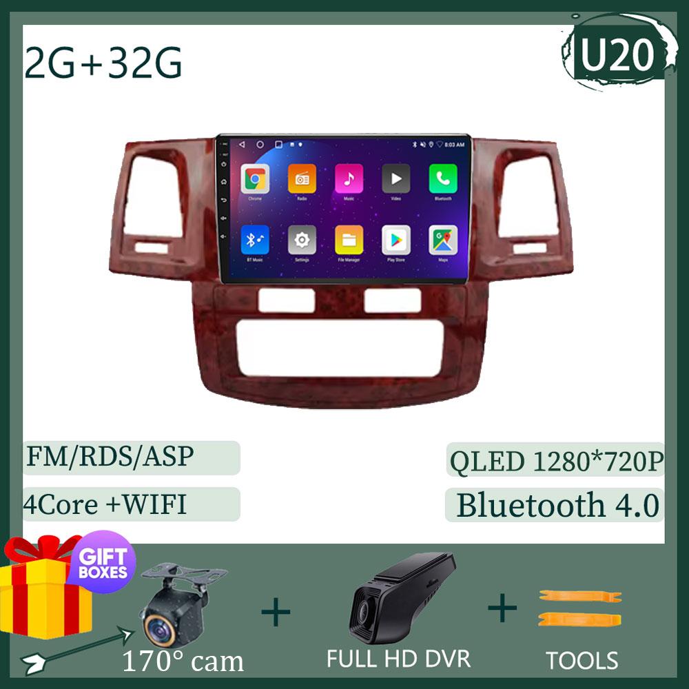 Car For Toyota Fortuner HILUX Revo Vigo 2007-2015 Multimedia Player Head Unit Touchscreen GPS Navigation No 2din DVD 5G WIFI TB