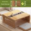 Bamboo Tatami Folding Coffee Table, Japanese-Style Low Table for Windows & Balconies