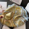 New Fashion 70x70cm Printed Women's Scarf Pashmina Silk Scarf Square Shawl Decorative Headband Neck Luxury Design Bandana