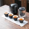 Travel Tea Set Kuaike Cup, One Pot, Three Cups, Portable Camping Outdoor Travel Tea Cup, Business Souvenir