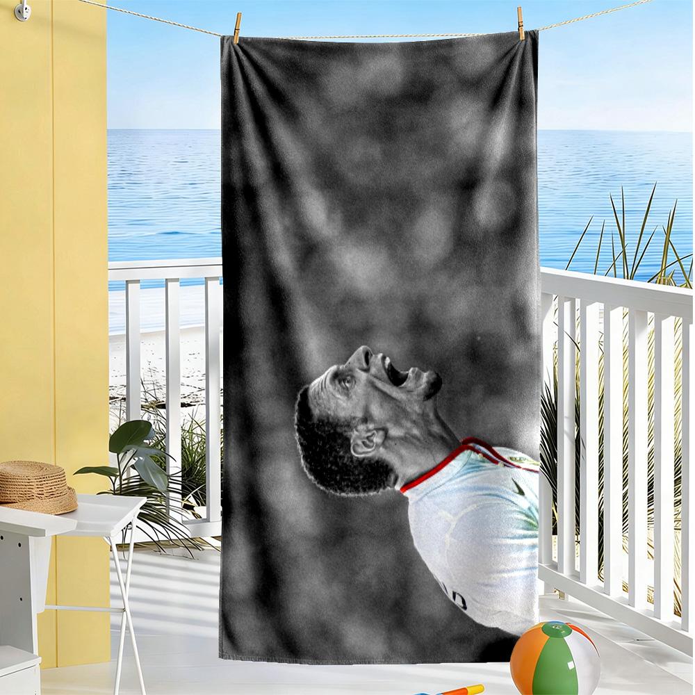 Passion Kick Beach Towel Quick-Dry Soft Microfiber Comfortable Lightweight Perfect for Traveling Yoga Camping and Swimming