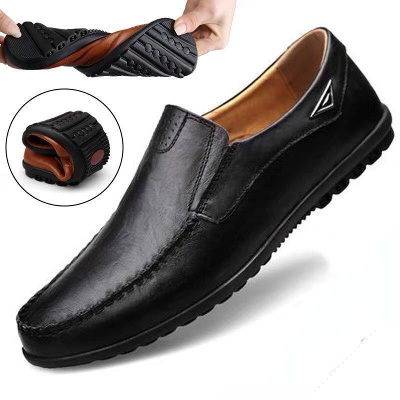 Männer Casual Schuhe Luxus Marke Sommer Echtem Leder Herren Loafer Mokassins Aushöhlen Atmungsaktive Slip On Driving Schuhe
