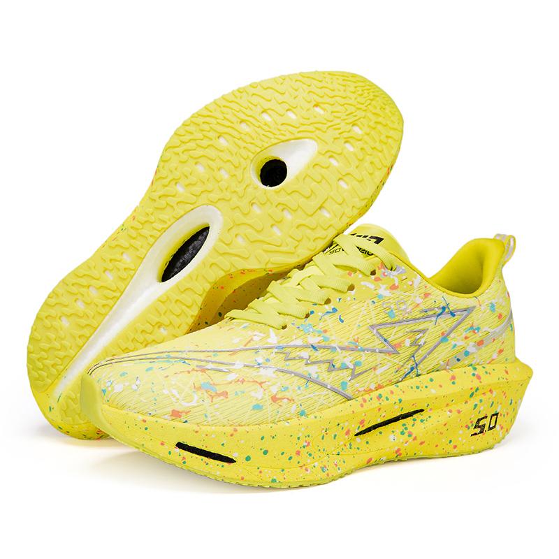 Mote Snøresko Løpesko Menn Kvinner Demping Joggesko Trening Sportssko Sklisikre Tykksålede Trenere Pustende