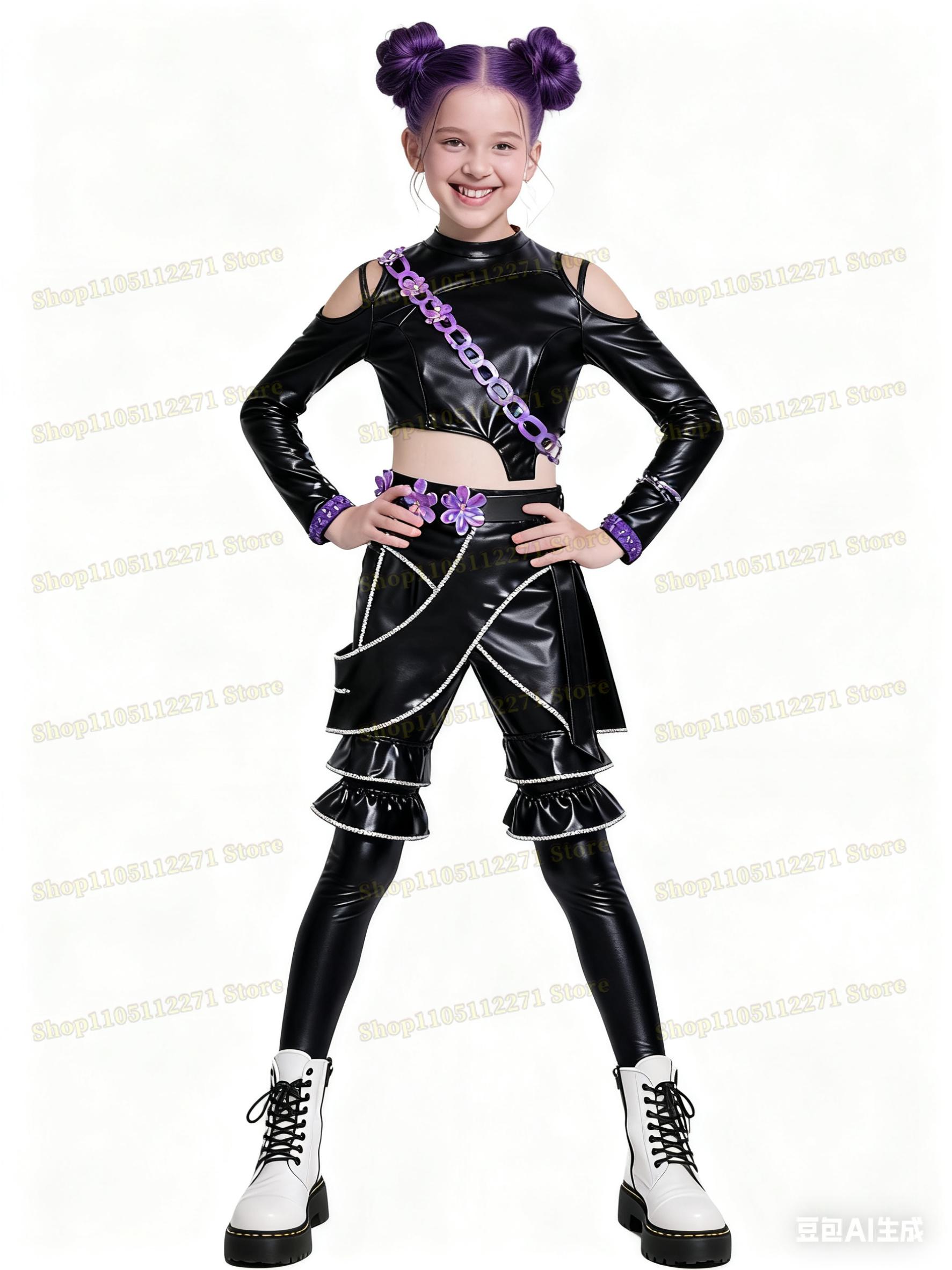 

Kpop Охотники на демонов Руми Косплей Костюм Парик Черный Кожаный Боевой Костюм Взрослый Женский Плащ Брюки Ремень Перчатки Хэллоуин Вечеринка 130