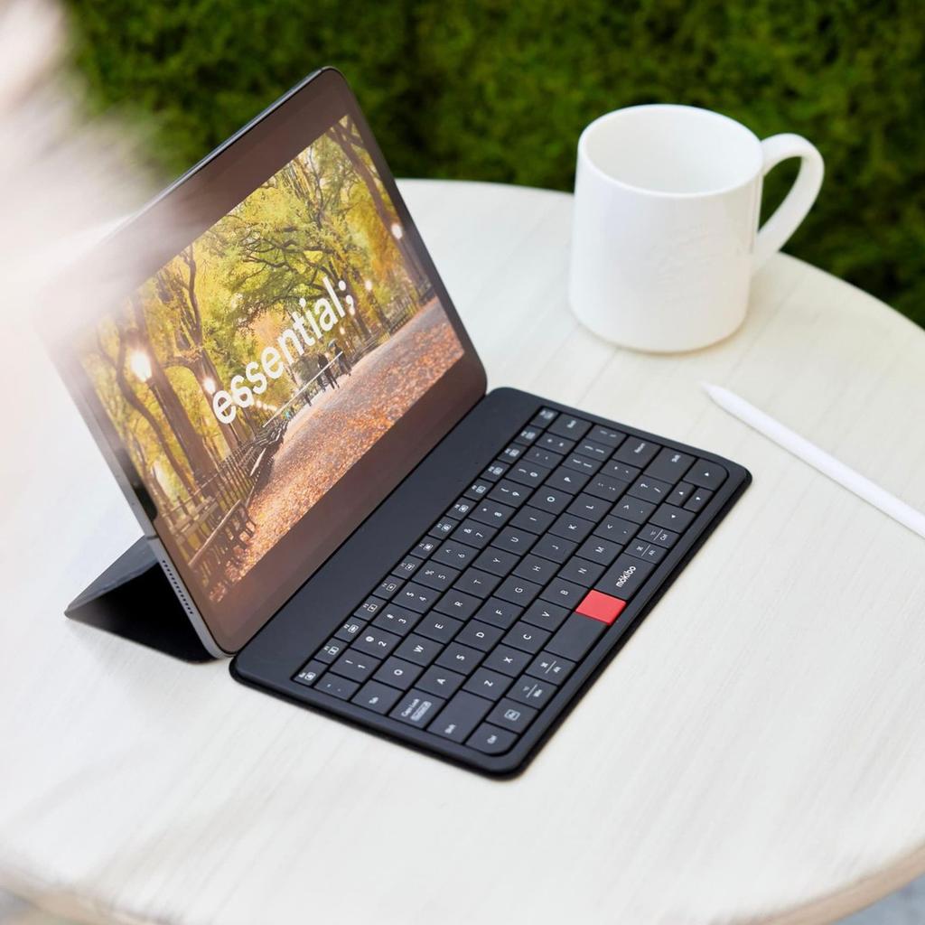 fromseed Mokibo Universal Wireless Keyboard with Touchpad US Layout Thin Portable Bluetooth Keyboard for Tablet Laptop PC