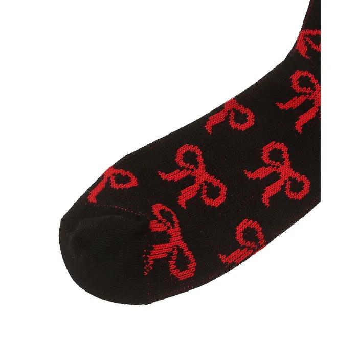 [Gift Box Packaging] Women's Ribbon Jacquard Mid-calf Socks 2-Piece Set JASS5F040R2